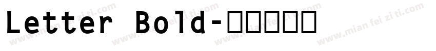 Letter Bold字体转换